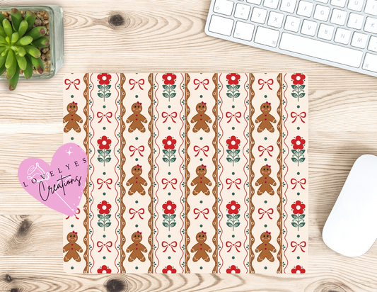 🌸 Gingerbread Garden Mouse Pad