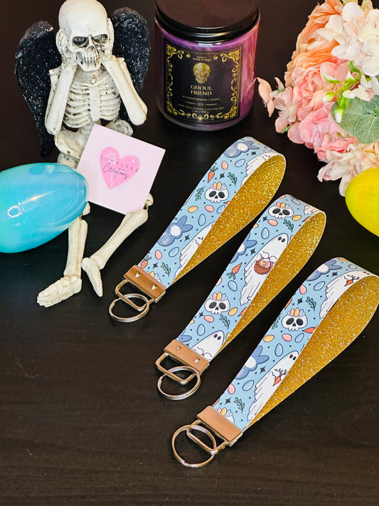 Easter-ween | Faux Leather Keychain Wristlets