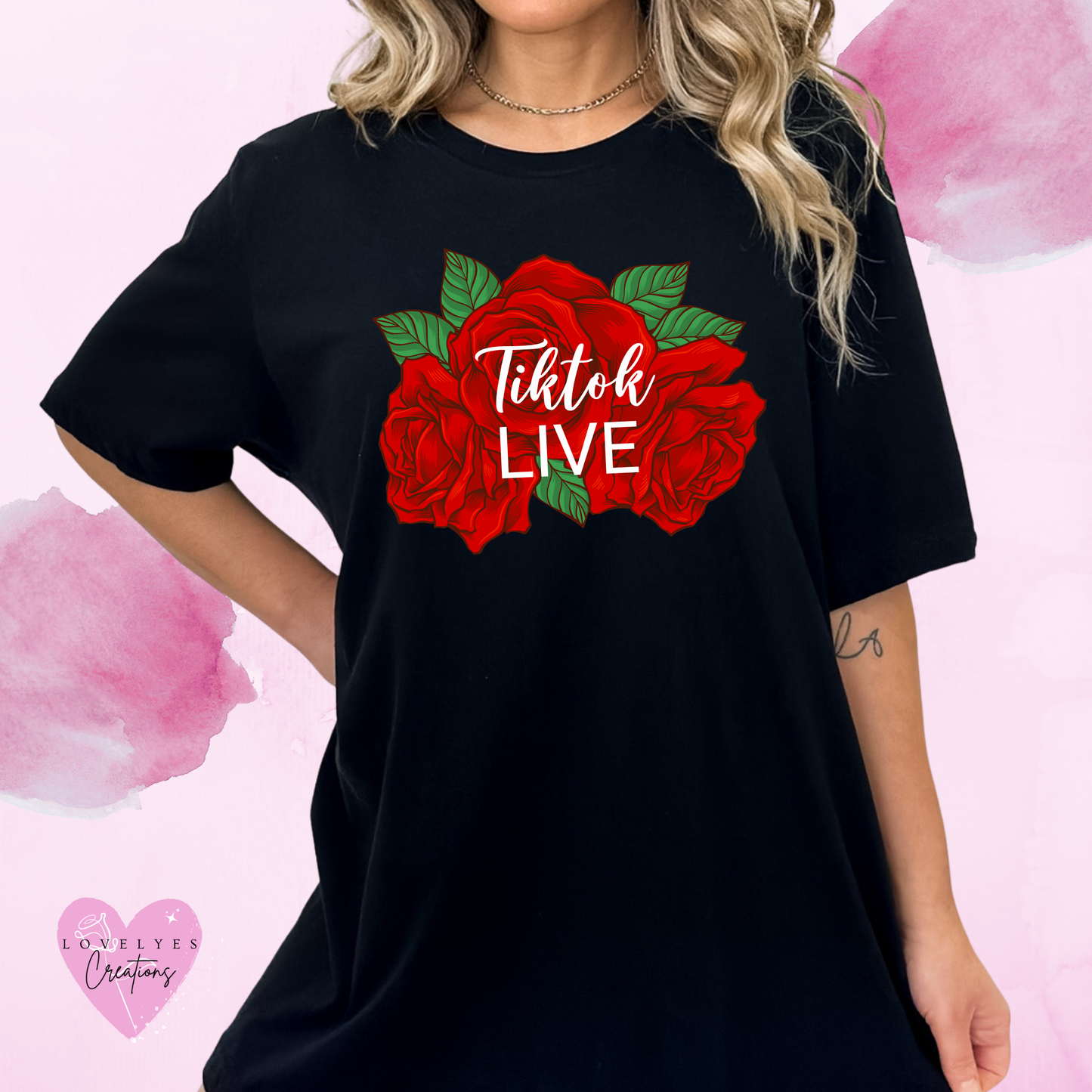 🌹 TikTok LIVE: Custom Rose-Printed State T-Shirt